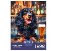 Puzzle Da 1000 Pezzi Per Adolescenti Cocker Spaniel Dog Beer Puzzle Per Adulti Giochi Per Famiglie Regalo Di Compleanno Regali Per Amici E Familiari 70x50cm/1000pcs
