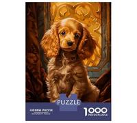 Puzzle Da 1000 Pezzi Per Adolescenti Cocker Spaniel Puppy Portrait Puzzle Per Adulti Giochi Rilassanti Regalo Di Compleanno Regali Per Amici E Familiari 38x26cm/1000pcs