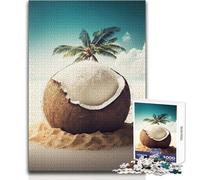 Puzzle da 1000 pezzi per adolescenti "Cocktail on The Beach" Rompicapo Giochi per famiglie Idee regalo per la decorazione della casa Dimensioni 38x52cm
