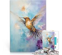 Puzzle da 1000 pezzi per adolescenti Colibrì dorato per il giocattolo di sfida del gioco educativo offerte come regali per tutta la famiglia 75x50cm