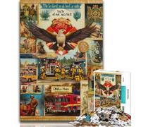 Puzzle da 1000 pezzi per adolescenti, collage di aquile, puzzle da 1000 pezzi, un'offerta difficile e stimolante, un regalo per tutta la famiglia (dimensioni 38x26cm)