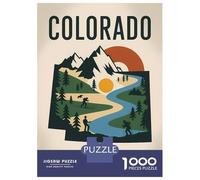 Puzzle Da 1000 Pezzi Per Adolescenti Colorado Centennial State Travel Puzzle Gioco Per Famiglie Regali Per Donne Divertimento A Casa Attività, 38x26cm/1000pcs