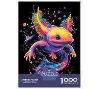 Puzzle Da 1000 Pezzi Per Adolescenti Colorful Axolotl Splash Puzzle Per Adulti Giocattoli Fai Da Te Decorazione Per La Casa Offerta Come Regalo Per Tutta La Famiglia 70x50cm/1000pcs