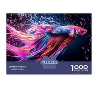Puzzle Da 1000 Pezzi Per Adolescenti Colorful Betta Fish Decor Puzzle Per Adulti Giochi Rilassanti Decorazione Per La Casa Offerta Come Regalo Per Tutta La Famiglia 52x38cm/1000pcs