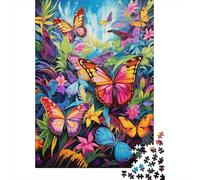 Puzzle Da 1000 Pezzi Per Adolescenti Colorful Butterfly Garden-7 Puzzle Per Adulti Giocattoli Antistress Migliorano La Memoria Regali Di Compleanno E Unici 38x26cm/1000pcs