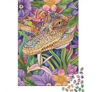 Puzzle Da 1000 Pezzi Per Adolescenti Colorful Crocodile Art Print-1 Puzzle Per Adulti Giochi Rilassanti Decorazione Per La Casa Regali Di Compleanno E Unici 70x50cm/1000pcs