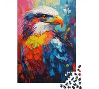 Puzzle Da 1000 Pezzi Per Adolescenti Colorful Eagle Painting Artwork-3 Puzzle Giochi Divertenti Regalo Decorativo Perfetto Per Amici E Familiari 70x50cm/1000pcs