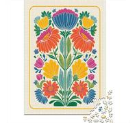 Puzzle Da 1000 Pezzi Per Adolescenti Colorful Floral Illustration Puzzle Per Adulti Giochi Per Famiglie Regalo Di Compleanno Aiuta Ad Allenare Il Cervello 70x50cm/1000pcs