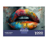 Puzzle Da 1000 Pezzi Per Adolescenti Colorful Graffiti Lips Art Print Puzzle Per Adulti Giochi Rilassanti Analisi E Logica Regali Unici Per Compleanno E Natale 52x38cm/1000pcs