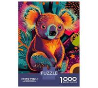 Puzzle Da 1000 Pezzi Per Adolescenti Colorful Koala Art Electric Koala Funky Australian Animal Puzzle Per Adulti Giocattolo Antistress Migliora La Memoria Sfida Educativa 52x38cm/1000pcs
