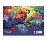 Puzzle Da 1000 Pezzi Per Adolescenti Colorful Parrot Art Print Puzzle Per Adolescenti Gioco Per Famiglie Migliora La Memoria Regali Unici Per Compleanno E Natale 52x38cm/1000pcs