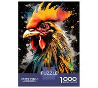 Puzzle Da 1000 Pezzi Per Adolescenti Colorful Rooster Painting Puzzle Per Adolescenti Giocattoli Antistress Regalo Di Compleanno, Natale 70x50cm/1000pcs
