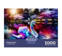 Puzzle Da 1000 Pezzi Per Adolescenti Colorful Swan Pond Scene Puzzle Per Adulti Giochi Rilassanti Analisi E Logica Regali Unici Per Compleanno E Natale 52x38cm/1000pcs