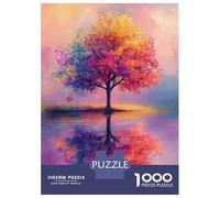 Puzzle Da 1000 Pezzi Per Adolescenti Colorful Tree Reflection Puzzle Per Adulti Gioco Pratico Sfida Difficile Regali Per Amici E Familiari 38x26cm/1000pcs