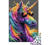 Puzzle Da 1000 Pezzi Per Adolescenti Colorful Unicorn Art Print Puzzle Per Adolescenti Giocattoli Fai Da Te Analisi E Logica Per Compleanno, Natale 70x50cm/1000pcs