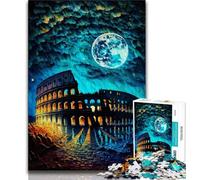 Puzzle da 1000 pezzi per adolescenti Colosseo di Roma dipinto puzzle per adolescenti giocattolo educativo giochi divertenti per famiglie arredamento unico per la casa 75x50cm