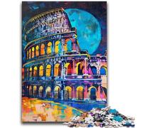 Puzzle da 1000 pezzi per adolescenti Colosseo Difficile da completare ma divertente e umoristico Regalo di compleanno, regali, decorazione da parete 26x38cm