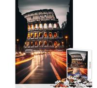 Puzzle da 1000 pezzi per adolescenti Colosseo Roma Italia Giocattolo Decorazione da parete Regali di compleanno Giochi rilassanti Allena il tuo cervello e le tue mani Dimensioni 50x75cm