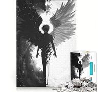Puzzle da 1000 pezzi per adolescenti con angeli e demoni, gioco rilassante, antistress, da aggiungere alla lista dei desideri con Babbo Natale 38x26cm