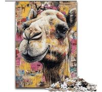 Puzzle da 1000 pezzi per adolescenti con arte, analisi e logica del cammello, con pezzi completamente interconnessi e di forma casuale, per bambini dai 14 anni in su (dimensioni 50x75cm)