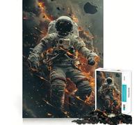 Puzzle da 1000 pezzi per adolescenti con astronauta e paesaggio cosmico deserto,decorazione con intagli precisi,gioco cognitivo,giocattolo per il tempo libero,regalo di Natale rilassante (38x26cm)