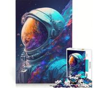 Puzzle da 1000 pezzi per adolescenti con astronauta nello spazio gioco divertente allena la mente e la mano sfida unica 38x26cm