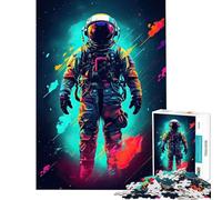 Puzzle da 1000 pezzi per adolescenti con astronauti in posa dinamica decorazione per la casa giocattolo da assemblare ideale come regalo per tutta la famiglia (38x52cm)
