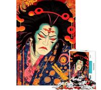 Puzzle da 1000 pezzi per adolescenti con attori del Kabuki giapponese gioco antistress analisi e logica sfida da completare (dimensioni 38x52cm)
