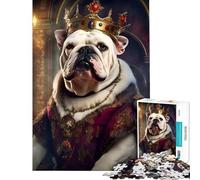 Puzzle da 1000 pezzi per adolescenti con bulldog barocco stimola l'attività cerebrale l'analisi e la logica Gioco educativo per ragazzi dai 14 anni in su (50x75cm)