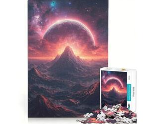 Puzzle da 1000 pezzi per adolescenti con catena montuosa planetaria gioco divertente allena la mente e la mano sfida unica 38x26cm