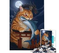 Puzzle da 1000 pezzi per adolescenti con Catzilla lo squalo che morde una sfida per l'intelligenza e la concentrazione Giocattolo avvincente e rilassante per tutta la famiglia Opera d'arte regalo