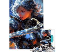 Puzzle da 1000 pezzi per adolescenti con cavaliere sexy paladino e regina Puzzle per adolescenti che migliora la memoria e aiuta ad allenare il cervello Gioco educativo per tutta la famiglia 38x52cm