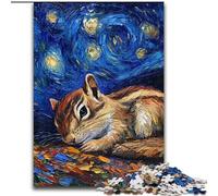 Puzzle da 1000 pezzi per adolescenti con cielo notturno di scoiattoli, giocattoli per l'intrattenimento della famiglia, ideali come regalo per tutta la famiglia (26x38cm)