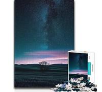 Puzzle da 1000 pezzi per adolescenti con cielo stellato notturno, bellissimo design, gioco, modello di assemblaggio, regali di Babbo Natale segreto, 38x52cm (1000 pezzi)