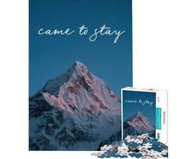 Puzzle da 1000 pezzi per adolescenti con citazione di una vetta montuosa gioco educativo sfida gioco rilassante regalo per donne ottimo regalo (dimensioni 38x26cm)