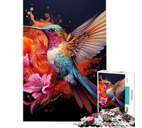 Puzzle da 1000 pezzi per adolescenti con colibrì e fiori gioco pratico che stimola l'intelligenza e crea dipendenza un'ottima idea regalo per donne (dimensioni 38x26cm)