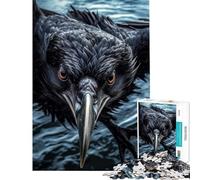 Puzzle da 1000 pezzi per adolescenti con corvo curioso volante giocattolo antistress ideale per le vacanze a casa per passare il tempo regalo di Natale o di compleanno (50x75cm)