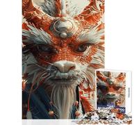 Puzzle da 1000 pezzi per adolescenti con creature fantastiche draghi gioco interattivo sfida impegnativa giocattolo educativo per rafforzare l'amore tra le coppie (38x52cm)