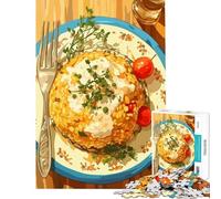 Puzzle da 1000 pezzi per adolescenti con delizioso risotto ai pomodorini Giochi divertenti e stimolanti per coltivare la pazienza donne e uomini divertente e spiritoso (38x26cm)