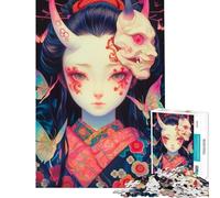 Puzzle da 1000 pezzi per adolescenti con demone oni e ragazza ideale per compleanni vacanze di Natale giochi educativi per passare il tempo adatto a ragazzi dai 14 anni in su (50x75cm)