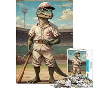 Puzzle da 1000 pezzi per adolescenti con dinosauri diamanti ed eroi difficile e stimolante decorazione per la casa gioco rompicapo adatto a persone dai 14 anni in su (38x52cm)