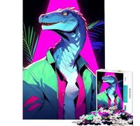 Puzzle da 1000 pezzi per adolescenti con dinosauri e abiti retrò gioco pratico che stimola l'intelligenza e crea dipendenza un'ottima idea regalo per donne (dimensioni 38x52cm)