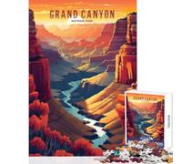 Puzzle da 1000 pezzi per adolescenti con dipinto del Grand Canyon gioco impossibile da realizzare ottimo regalo e giocattolo ideale per passare il tempo durante le vacanze a casa (38x52cm)