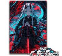 Puzzle da 1000 pezzi per adolescenti con drago e ragazza anime, sfida difficile contro lo stress, migliora l'amore tra coppie (38x26cm)