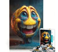 Puzzle da 1000 pezzi per adolescenti con emoji piangente e caratteristiche realistiche, giocattolo antistress, divertente attività da fare in casa, ottimo regalo per gli appassionati di videogiochi