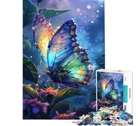 Puzzle da 1000 pezzi per adolescenti con farfalle psichedeliche gioco rompicapo stimolante giocattolo ideale come regalo e per divertirsi in famiglia (dimensioni 75x50cm)