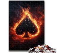 Puzzle da 1000 pezzi per adolescenti con fiamma nera d'amore, per età pari o superiore a 14 anni, giocattolo educativo intellettuale decomprimente, ottimo regalo, 26x38cm