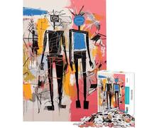 Puzzle da 1000 pezzi per adolescenti con figure astratte di uomo e donna Giocattolo educativo per l'apprendimento e il miglioramento della memoria Regalo di compleanno (dimensioni 38x26cm)