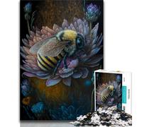 Puzzle da 1000 pezzi per adolescenti con fiori e bombi 1000 pezzi per adolescenti interessante riduzione dello stress interazione genitore-figlio 75x50cm