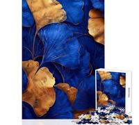 Puzzle da 1000 pezzi per adolescenti con foglie di Ginkgo Biloba gioco rilassante per migliorare la memoria decorazione da parete compleanno e Natale (38x26cm)